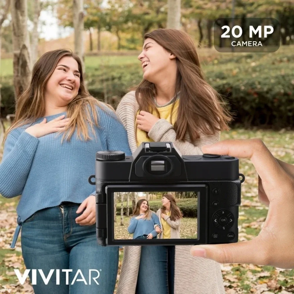 NEW✨ Vivitar 4K WiFi Digital Camera 20MP 8x Digital Zoom LED Display Macro Lens